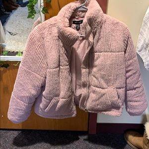 Puffer fuzzy jacket